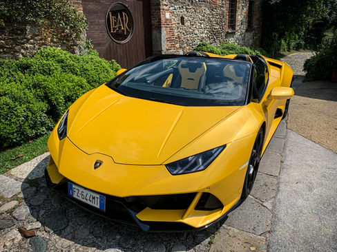 Lamborghini Huracan Spider Evo Noleggio Auto Matrimonio Milano Como Lake Lecco Bergamo Mon