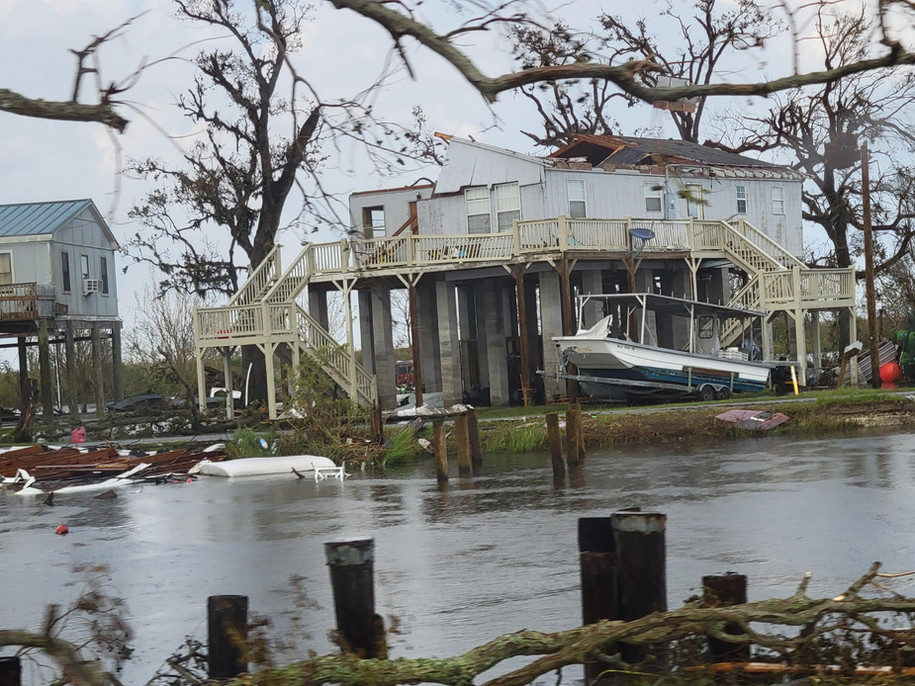 Hurricane Ida Pointe au Chien Ind