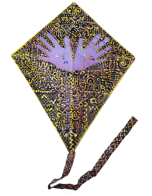 Kite painted in NeoCrotalic style to homage Francisco Toledo.