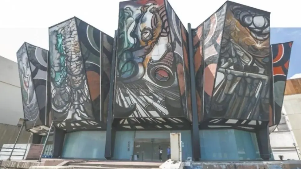 The Polyforum Cultural Siqueiros in Mexico City