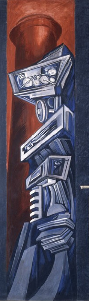 The Epic of American Civilization Panel 10 Machine Totems 