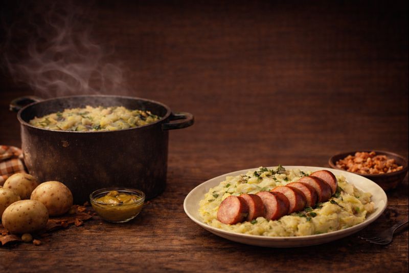 Arranged Food and Objects