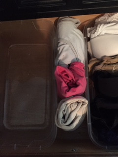 keep special duty undergarments separate so they are easy to find