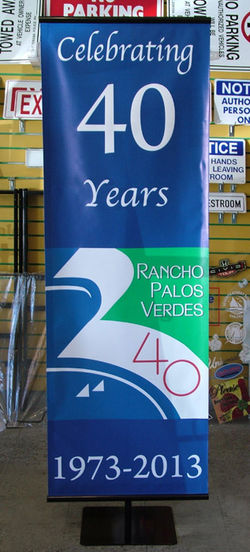 signs and banners store-rancho palos verdes-san pedro, indoor floor banner stand