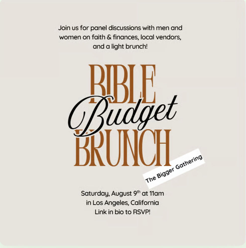Bible Budget Brunch
