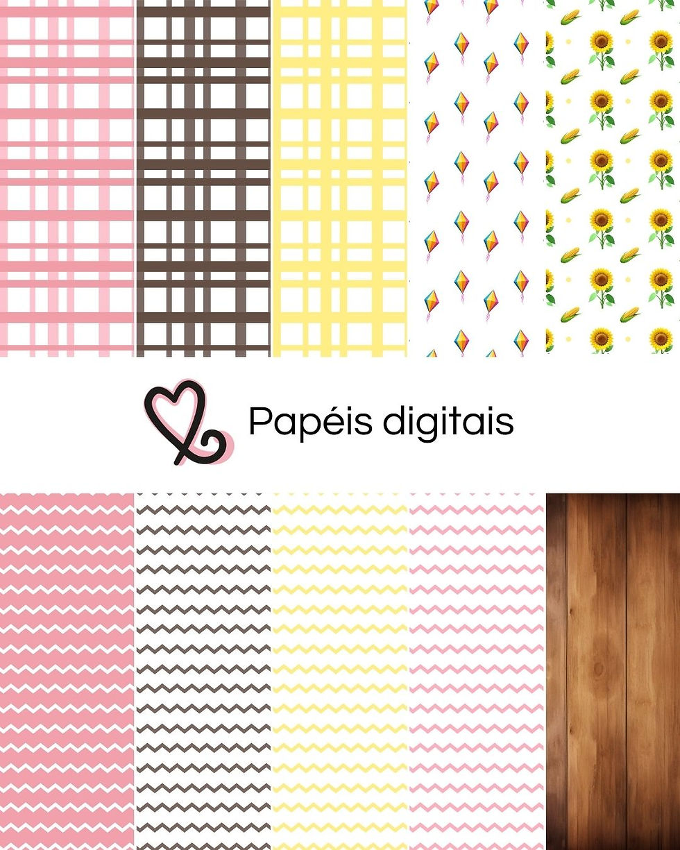 Miniatura: Kit Digital Festa Junina Rosa