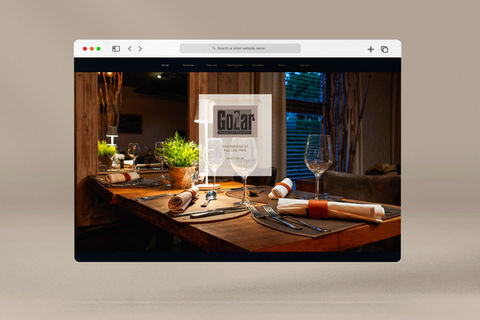 Horeca website met moderne uitstraling
