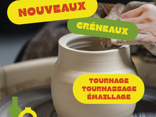En ce début d'année ,l'atelier se remplit avec une belle énergie. La demande pour les cours et ateliers de céramique augmente, et c'est un vrai plaisir à voir!de plus en plus de personnes ressentent le besoin de créer avec leurs mains, de ralentir, de prendre un moment pour elles. Que ce soit pour découvrir le tournage, s'initier au modelage, ou simplement passer un bon moment en atelier de peinture sur céramique, les participants arrivent curieux , motivés...et repartent surtout heureux et fiers de leurs créations.l'ambiance est conviviale, bienveillante, et les sourires en fin de séances en disent long. Voir les gens se détendre, progresser et se reconnecter à leur créativité, c'est ce qui fait vivre l'atelier Terre&Maylis au quotidien. Merci à toutes celles et ceux qui choisissent de franchir la porte de l'atelier : votre enthousiasme fait de ce début d'année un moment vraiment spécial