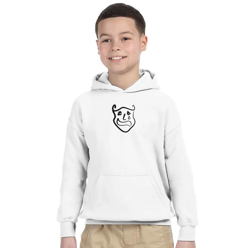 Moletom Infantil Clássico com Capuz | Gildan® 18500B Branco