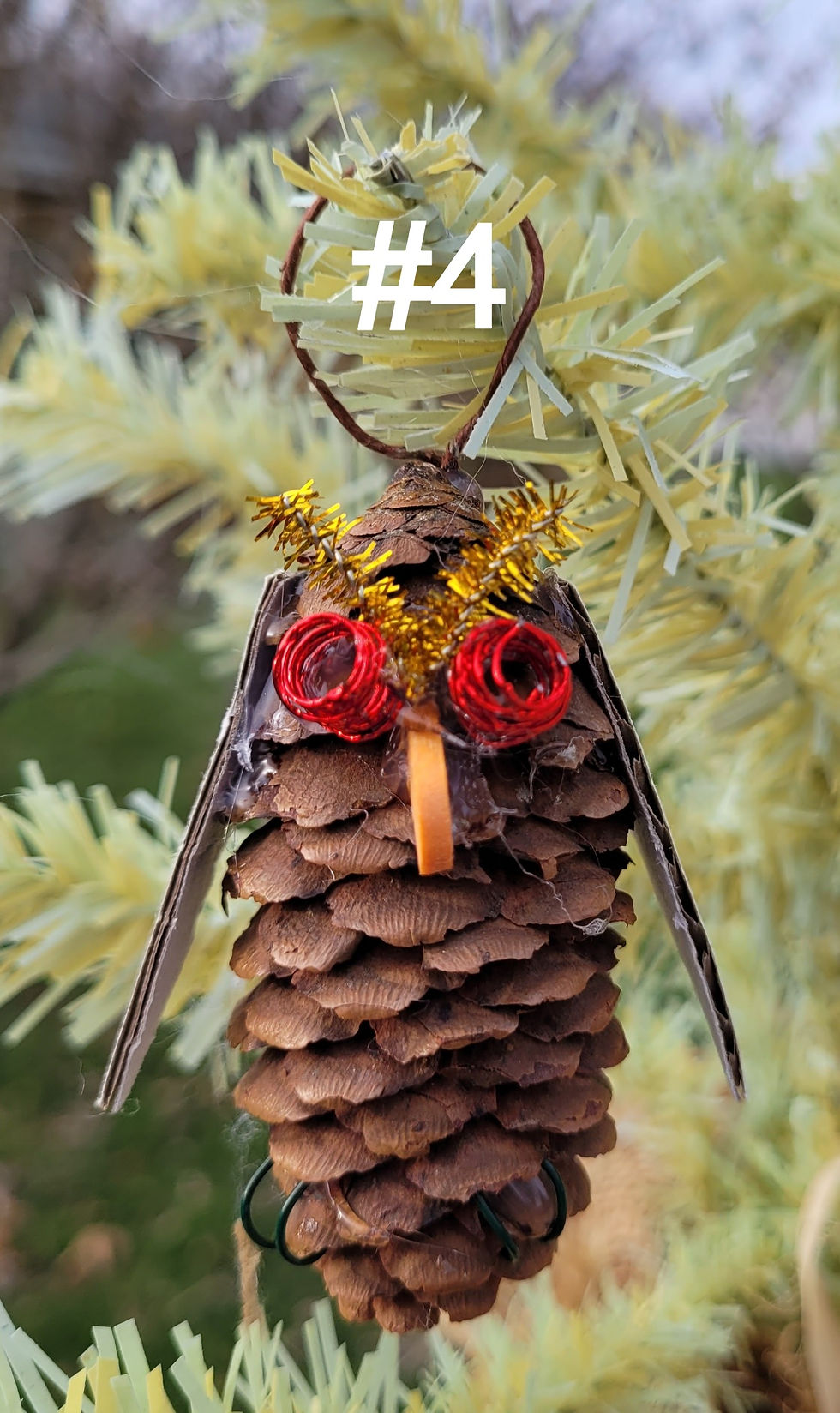 Thumbnail: Owl Pinecone Ornament