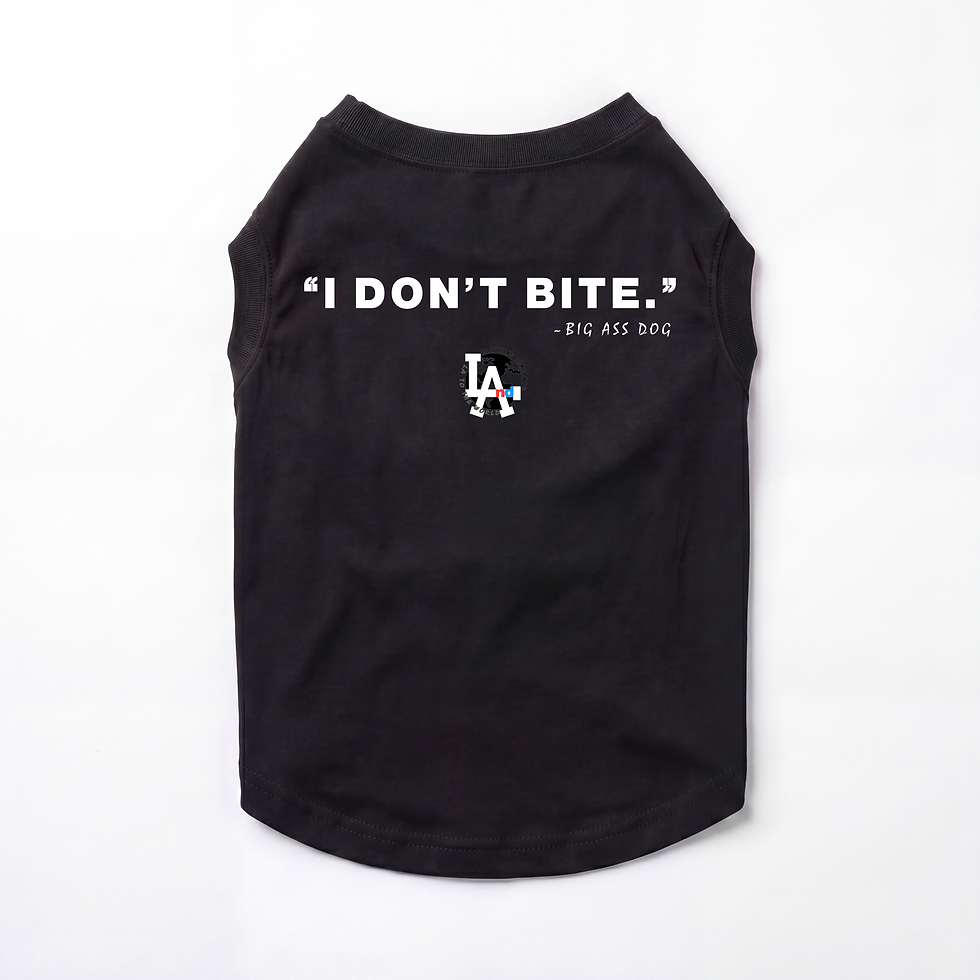 Thumbnail: "I DON'T BITE." DOG T-SHIRT