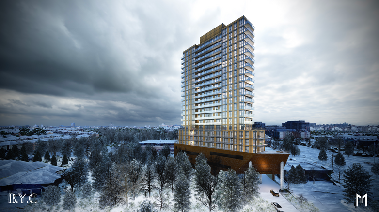 B.Y.C (Brookside Yonge Condos), Monage Development, 24 Brookside Rd, Monage, Rendering, Richmond Hill, New Development, Land Development, Toronto, Ontario, Real Estate, Real Estate Development
