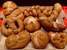 Bread rolls and pastries