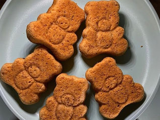 🧸🍌Bear-shaped banana cakes