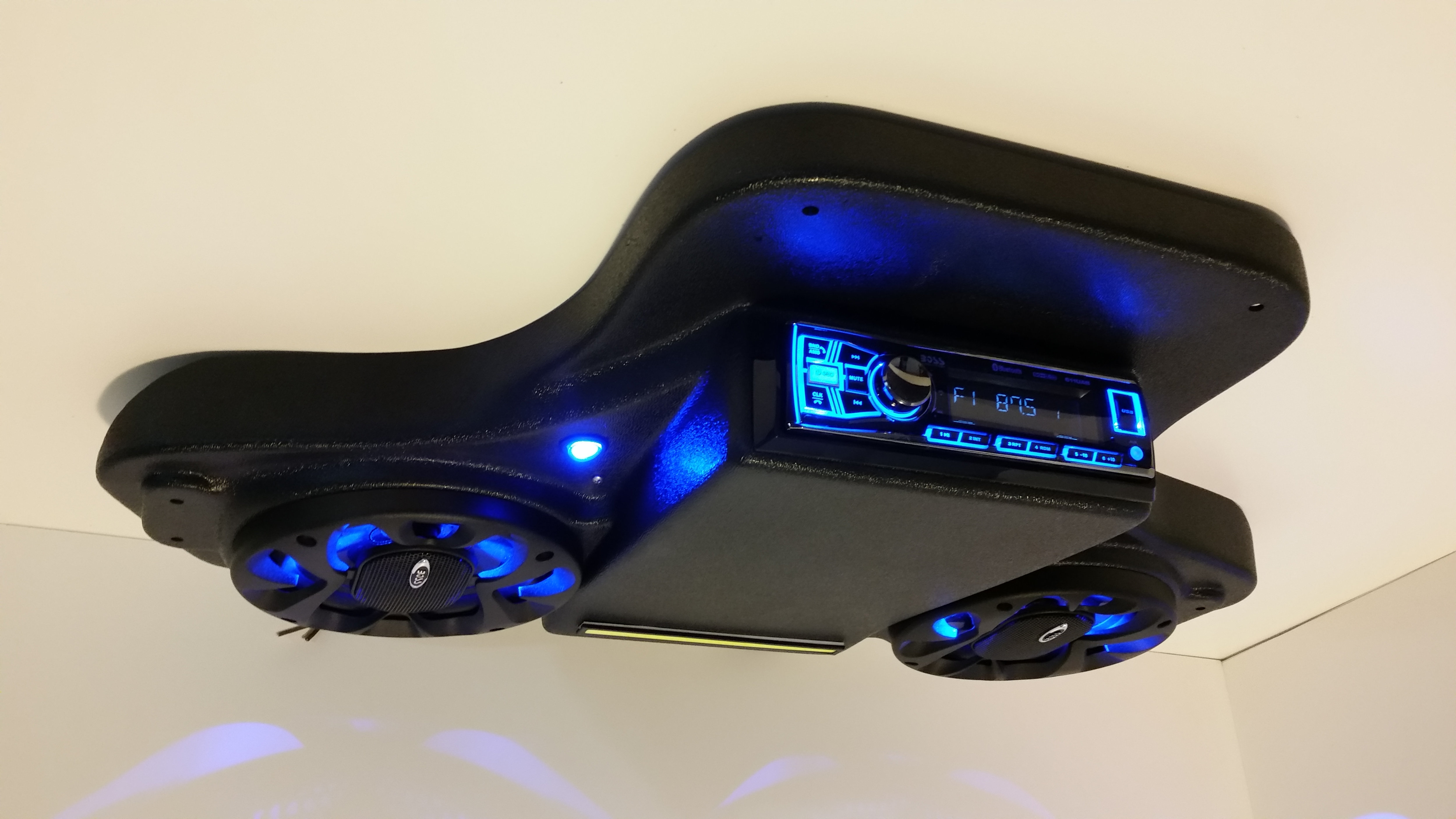 YAMAHA DRIVE GOLF CART OVERHEAD CONSOLESTEREO RADIO SYSTEM ROOF MOUNT 20072009 creativesound