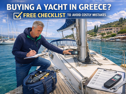 📄 FREE YACHT BUYER CHECKLIST (GREECE EDITION)Buying a Yacht in Greece? Read This Before You Commit