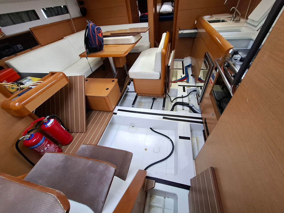 Vessel stripped out for inspection