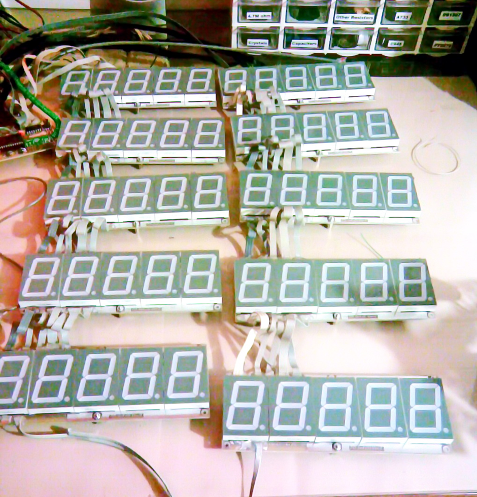 Display Modules For A 10-Price Display.
