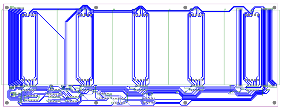 This Is the PCB For the Schematic You See Above. As You’ve Probably Noted, The Footprint of the 7-Segments Is Quite Large.