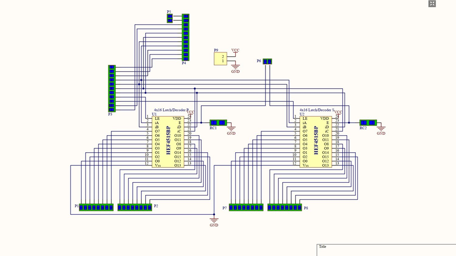 Decoder Board Version 1. It Included Two HEF4514bp Decoders That Would Help Allow Installation of An Additional 15 Prices.