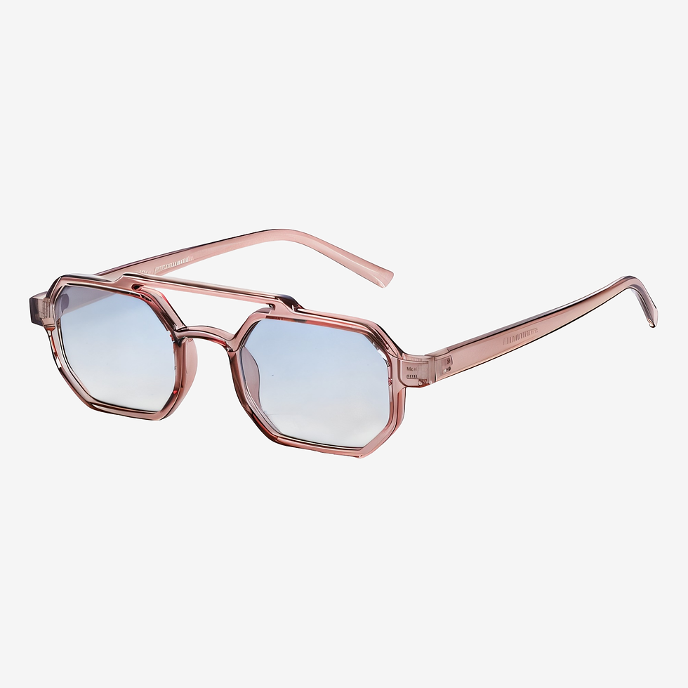 Miniatura: Double Bridge Aviator Slim vintage rose sunglasses