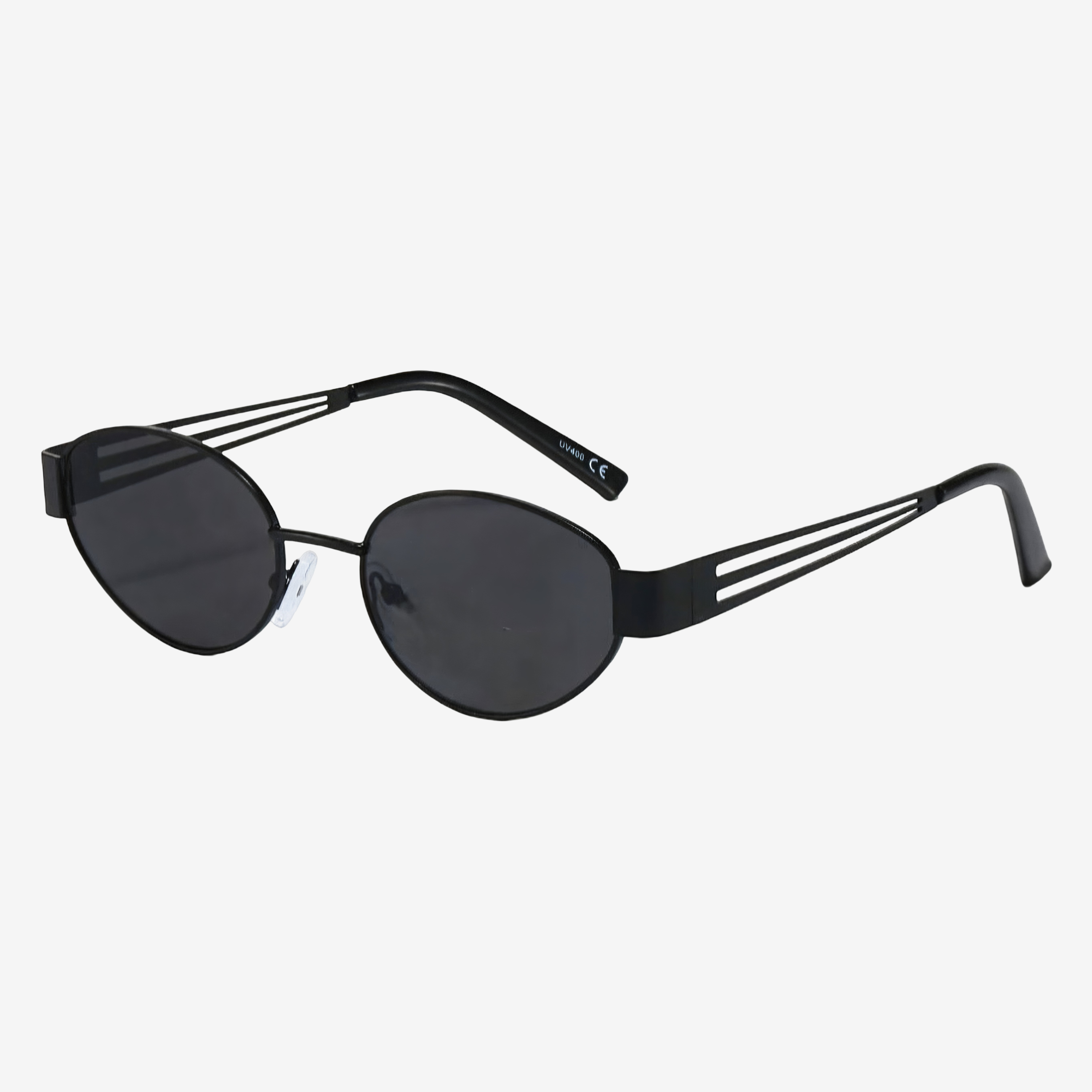 metal-framed oval small round lenses sunglasses