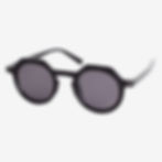 Black Limited Edition Round Hexagonal Sunglasses