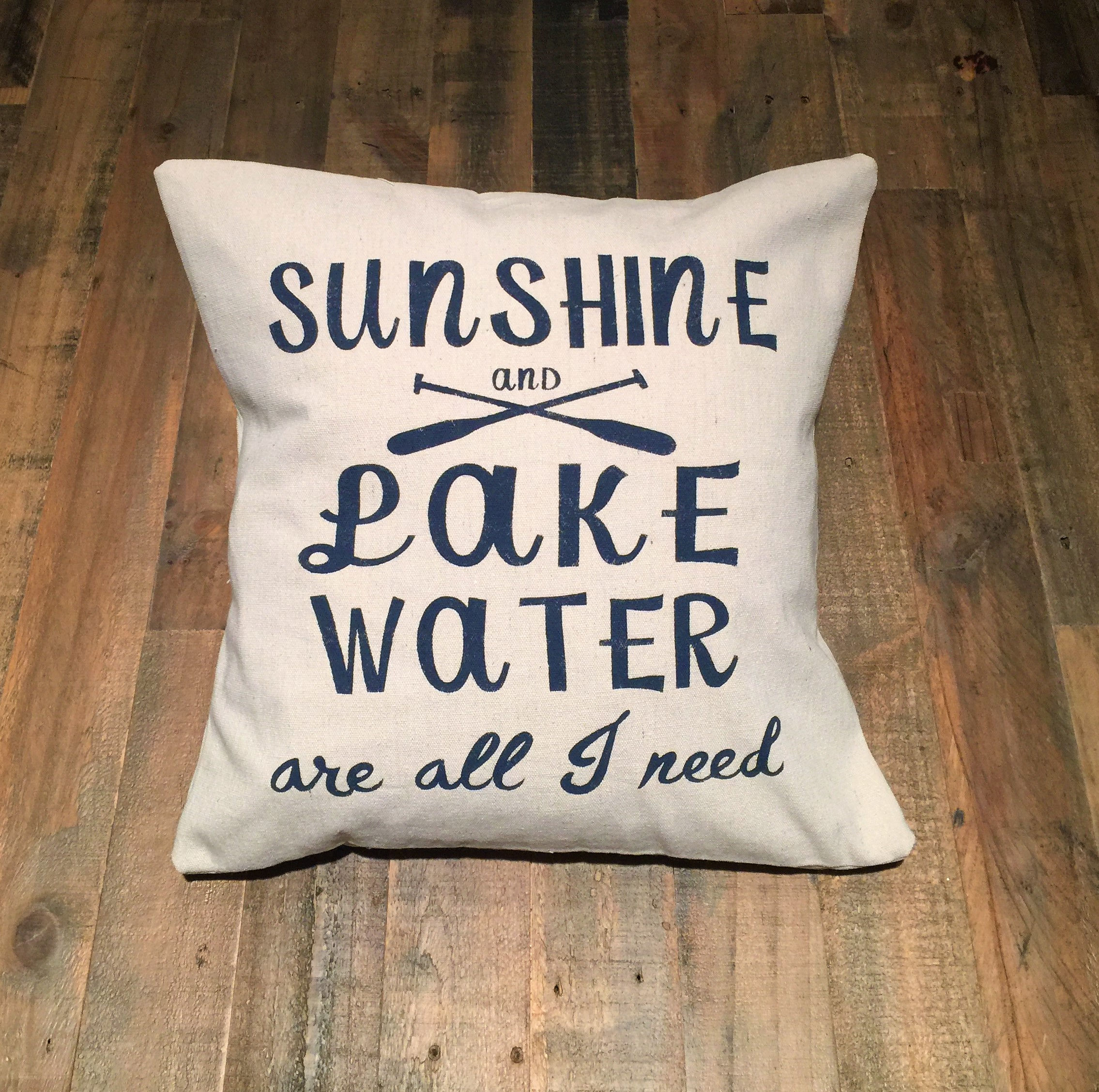 Sunshine & Lake Water Pillow
