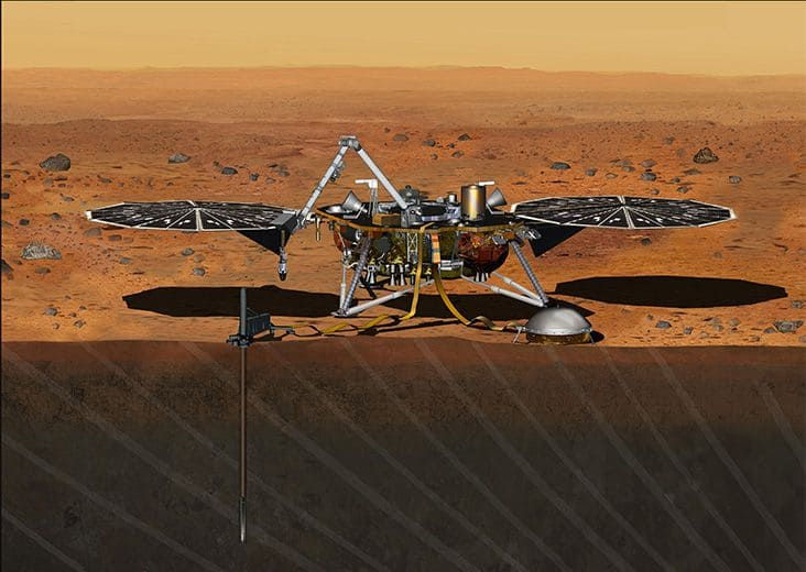 Insight Probe on Mars