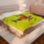 Thumbnail: A Call to Love Velveteen Plush Blanket —  Limited Edition Bold Art Throw 