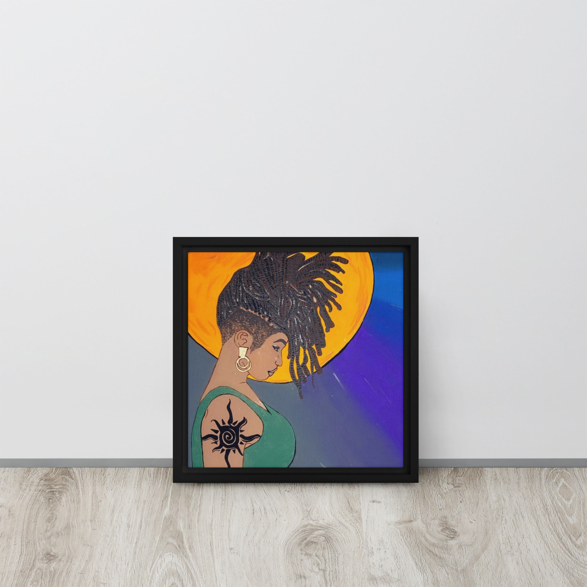 Loc’d on my Reflection by NiSi | Framed Canvas Print