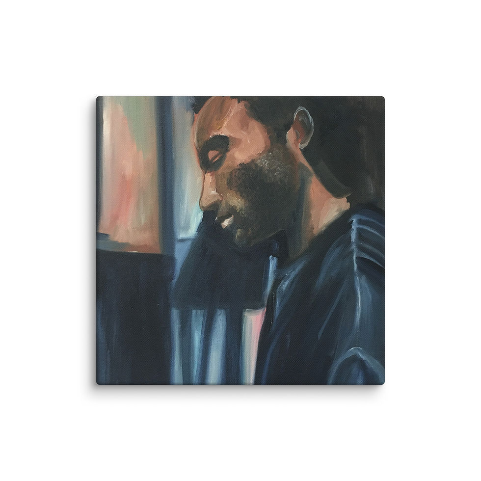 Thumbnail: Indigo Gambino by April Mata | Canvas Print