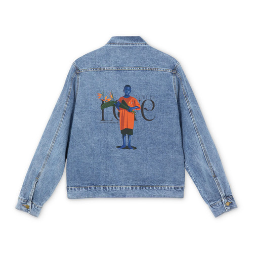 A Call to Love Limited Edition Men's Denim Jacket | Artistic Back