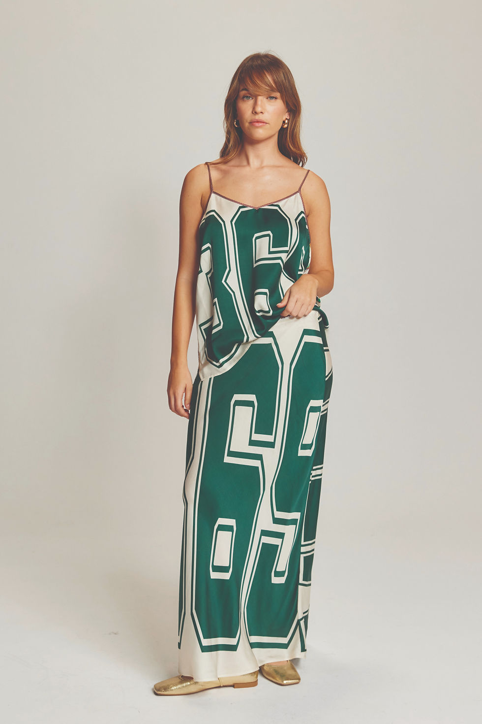 ME369 - Blakely Slip Skirt - Sporty Jade