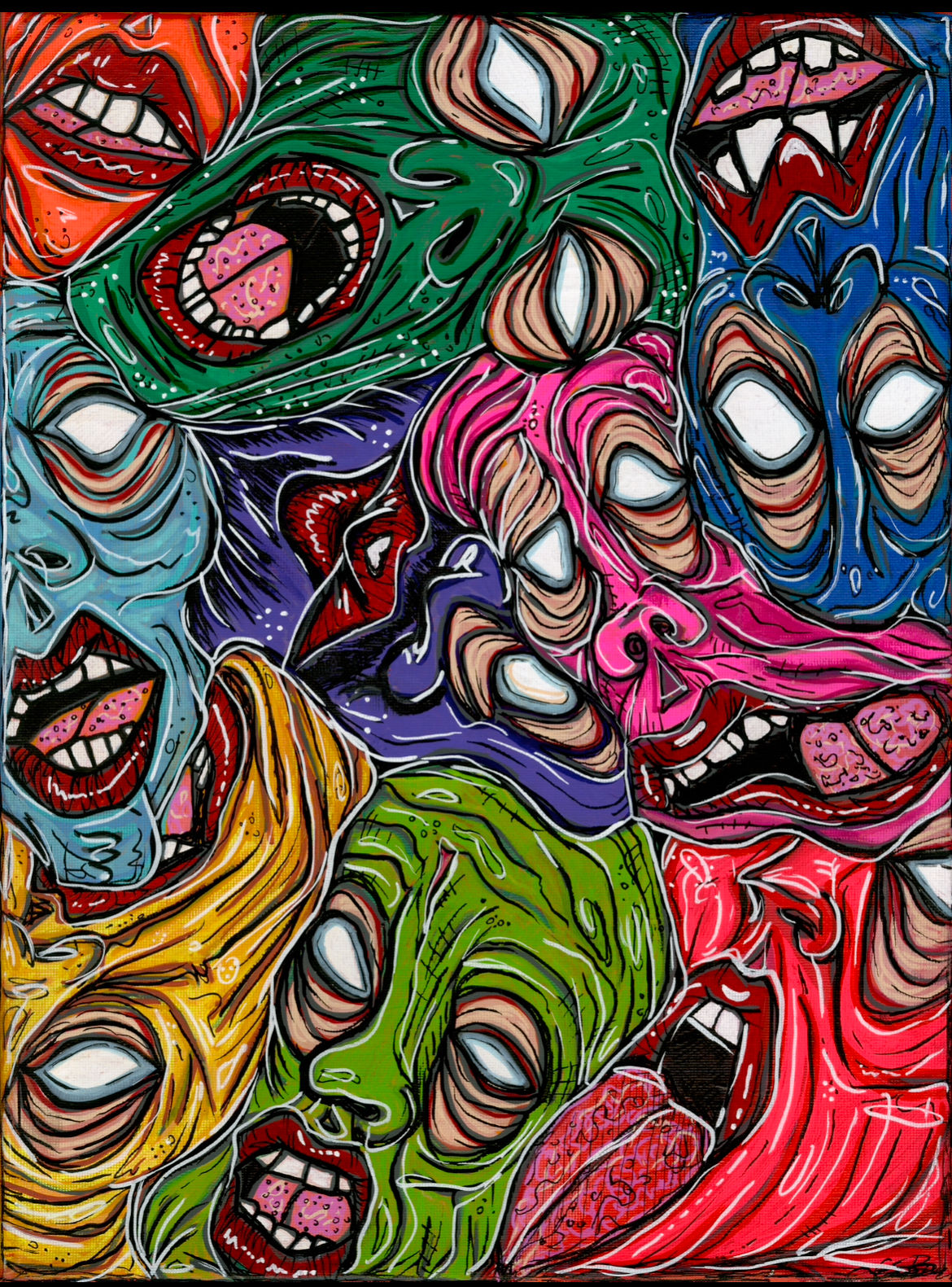 Faces of Grief 11x14 Print