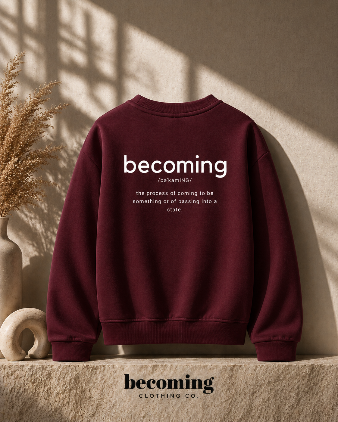 BECOMING HER Crewneck