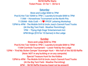 Kick Off the Season – Your Weekend Activity Schedule & Memorial Day Welcome
