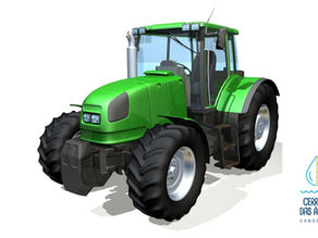 Trator agrícola com pneus de alta flutuação para reduzir compactação do solo no Cerrado das Águas