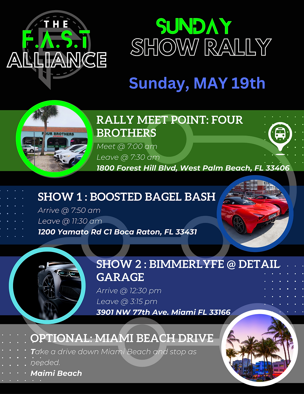 Sunday Show Rally: Presented by The F.A.S.T Alliance