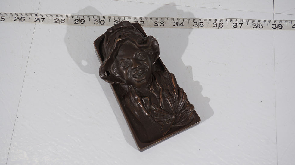 Thumbnail: Johnny Griffin Bronze Inkwell - Black Americana Art Metal