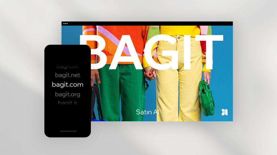 .com, .net ve .org tercihleri arasından com domain uzantısını seçmiş bir şirket.