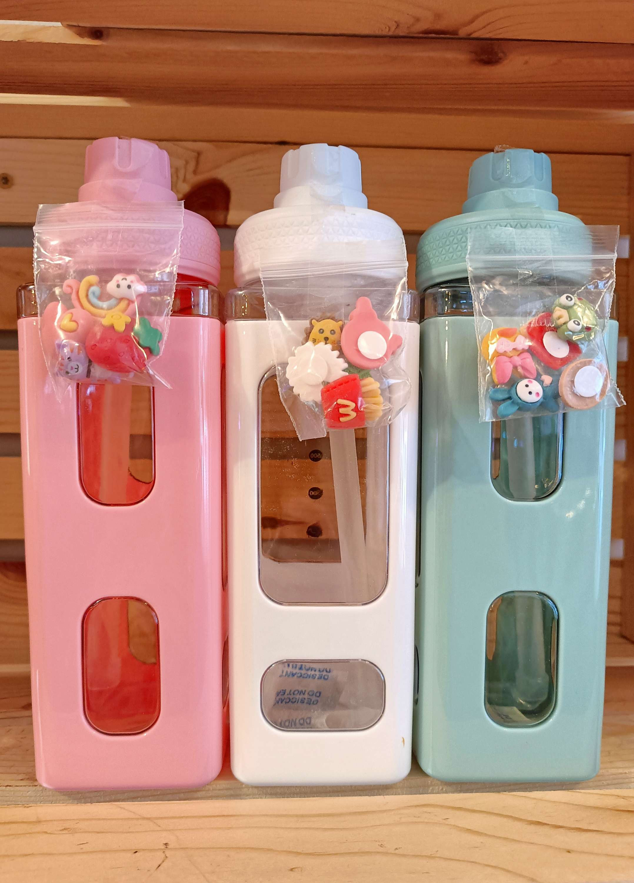 Plastic Bottle with Charms