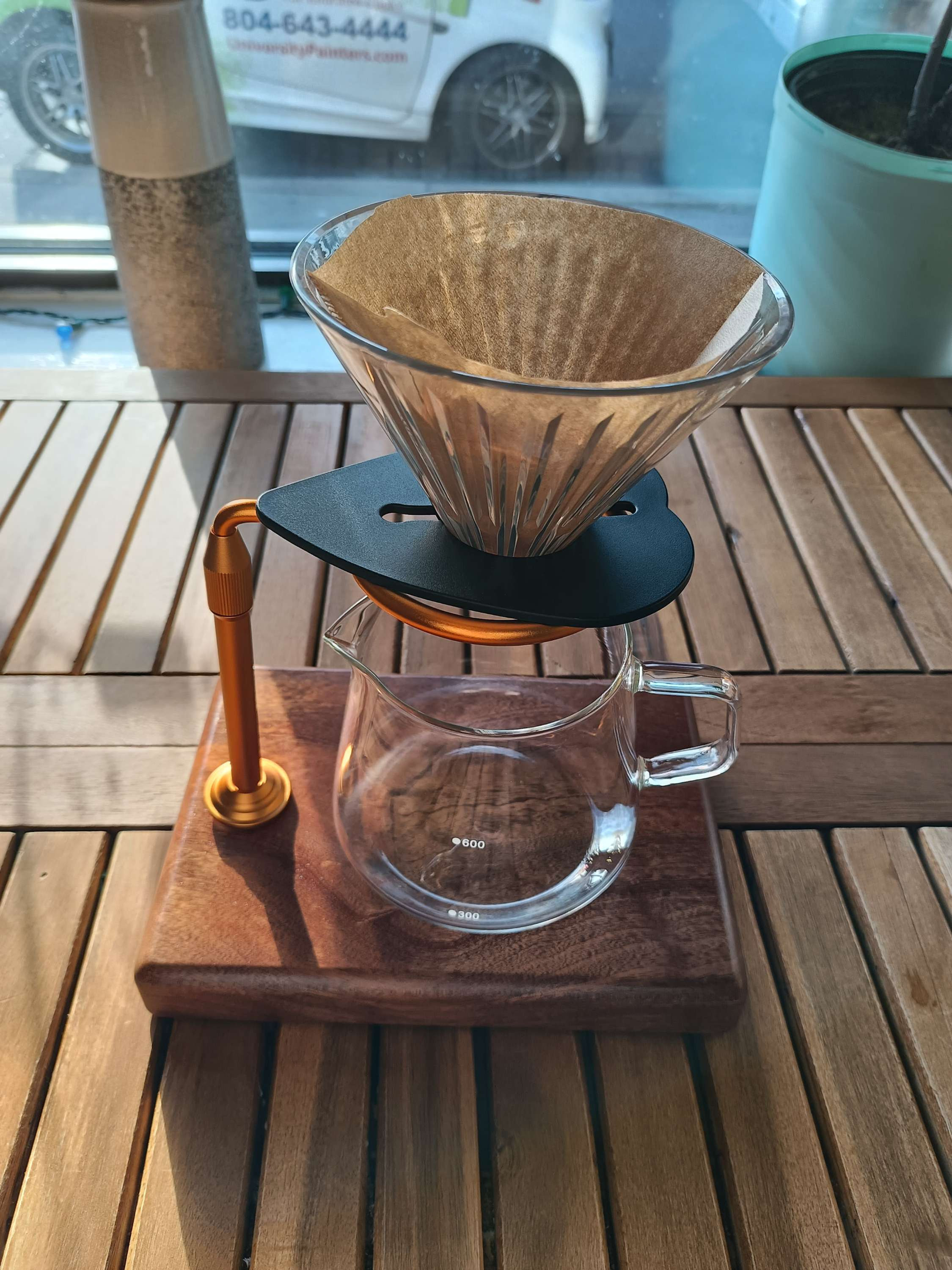 Glass Coffee Dripper Set - 600ml Glass Pitcher