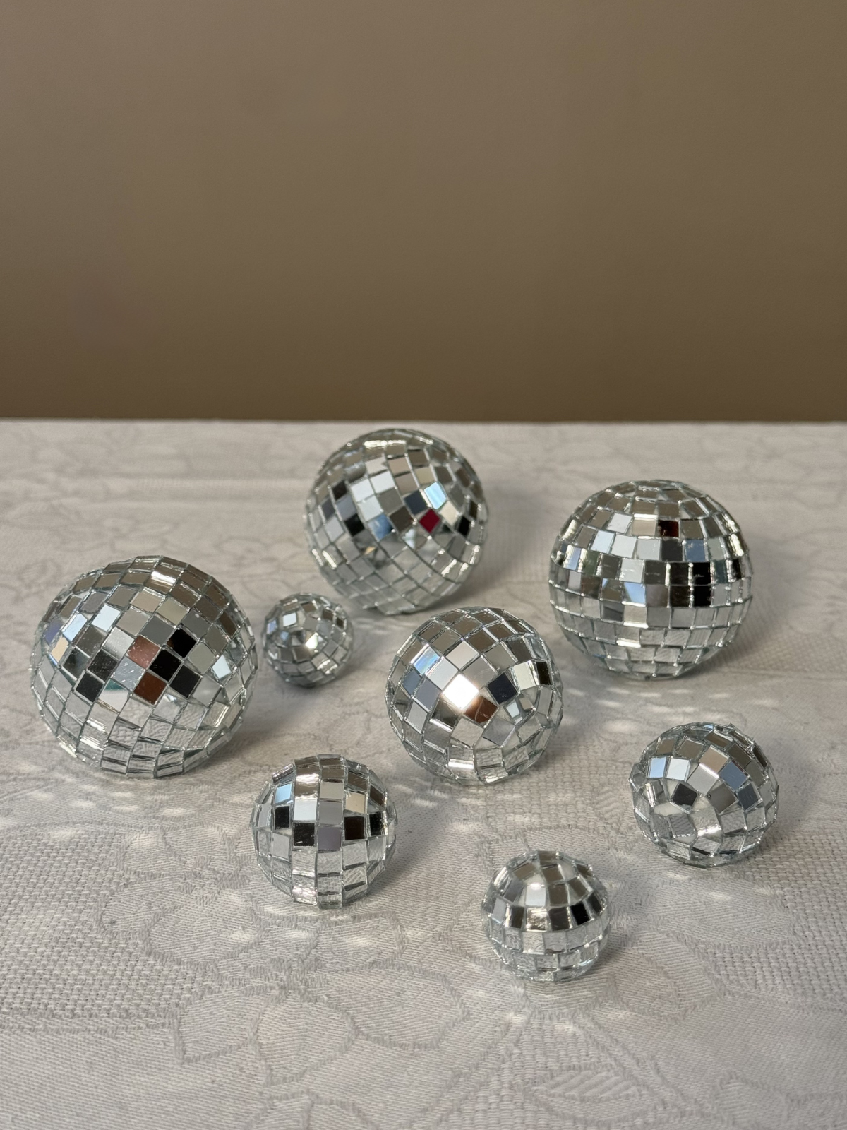 Disco balls, 1.5€/10 pcs