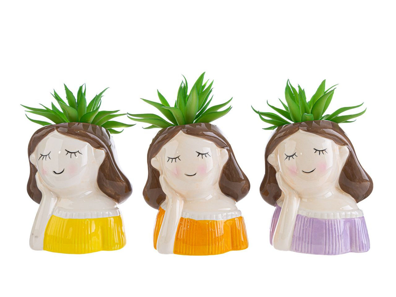 VASETTO GIRL CON PIANTINA 7,5XH.1 55329