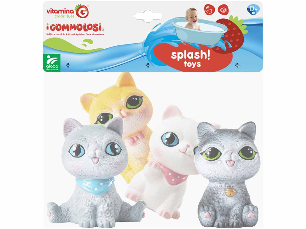 GOMMOLOSI GATTI 4 PEZZI 05510