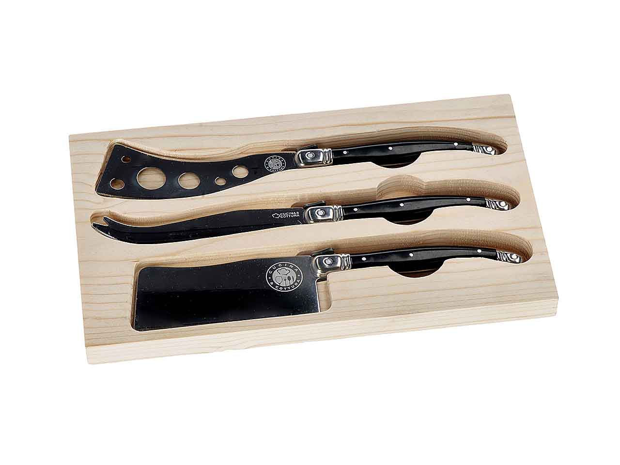 COLTELLO FORMAGGIO ACCIAIO 23cm 3pz 71536