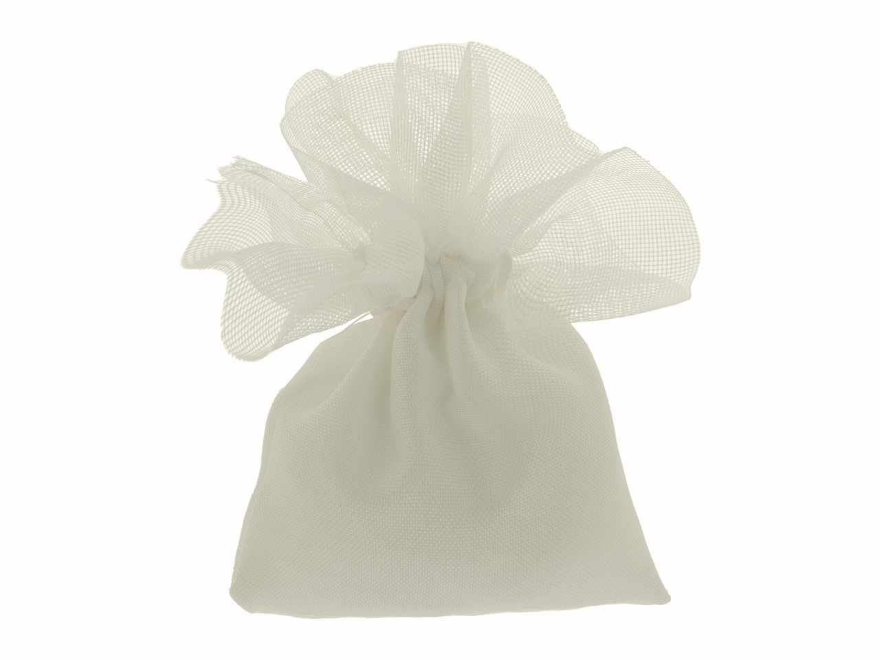 SACCHETTO CIUFFO COLORE BIANCO 10 C2571