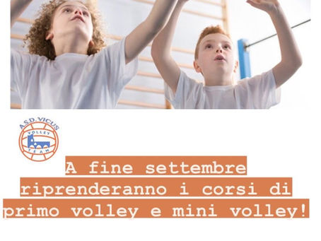 Novità: da fine settembre ricominciano i corsi!