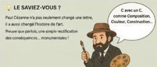 Quand Cézanne s’est corrigé…  ! 